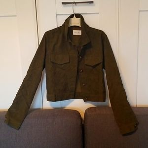 Cropped corduroy jacket